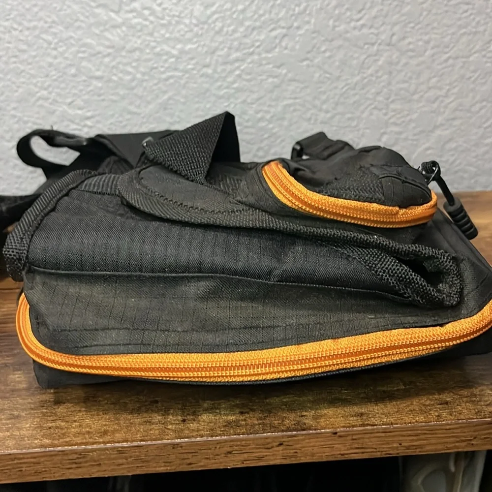 Black and Orange Men's Crossbody Bag